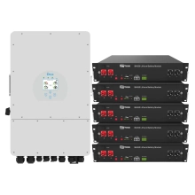 Система хранения энергии DEYE SUN-6K-SG03LP1-EU-5DY12K-LFP 6kW 12kWh 5BAT LiFePO4 6000 циклов Купить - фото 1