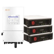 Система зберігання енергії Solis S6-EH1P8K-L-PLUS-LDY15.36K1-LFP 8kW 15.36kWh 3BAT LiFePO4 6000 циклів Купити - фото 1