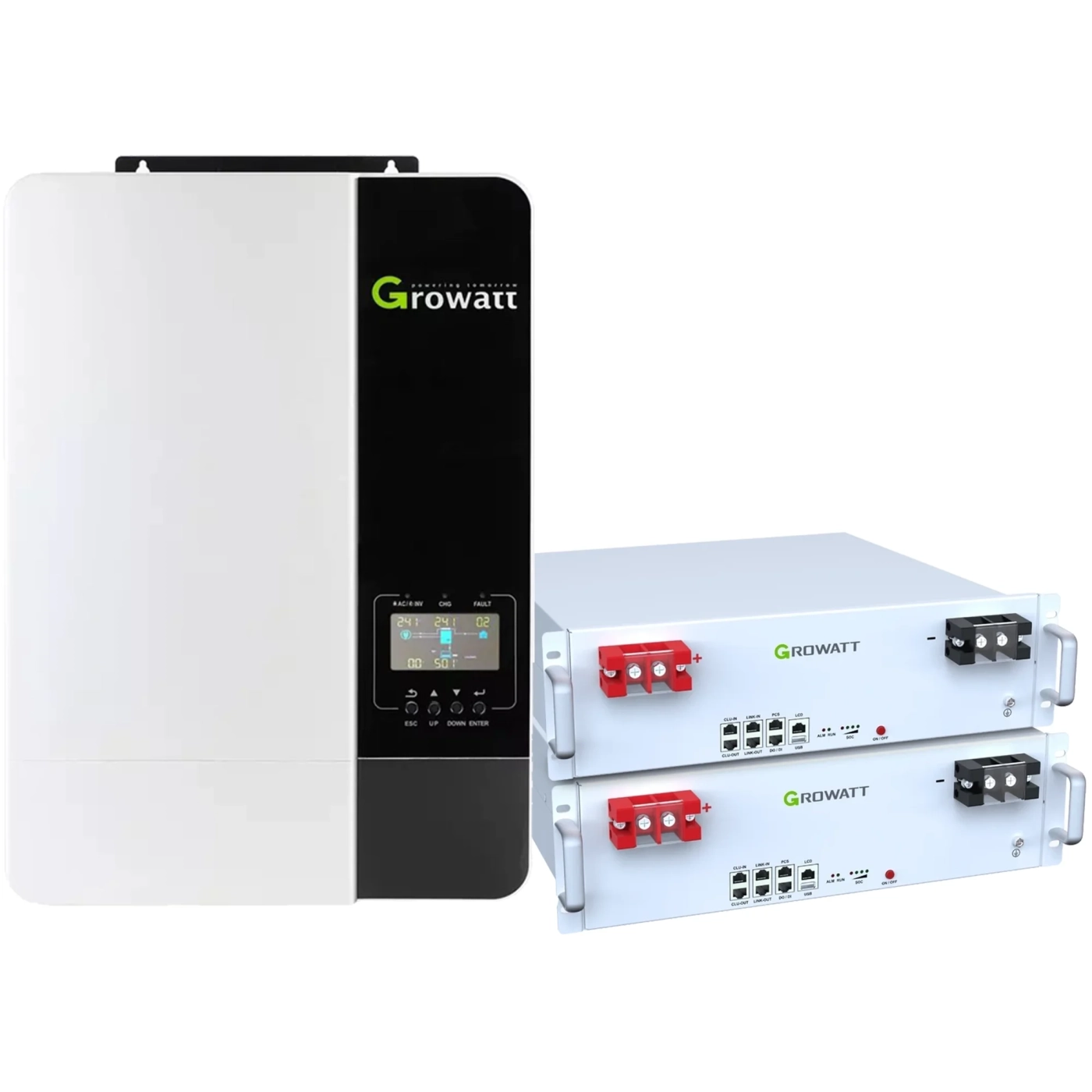 Купити Система зберігання енергії Growatt SV-1GR5K1-LGR10K1-1 5kW 10.2kWh 2BAT LiFePO4 6000 циклів (SV-1GR5K1-LGR10K1-1) - фото 1