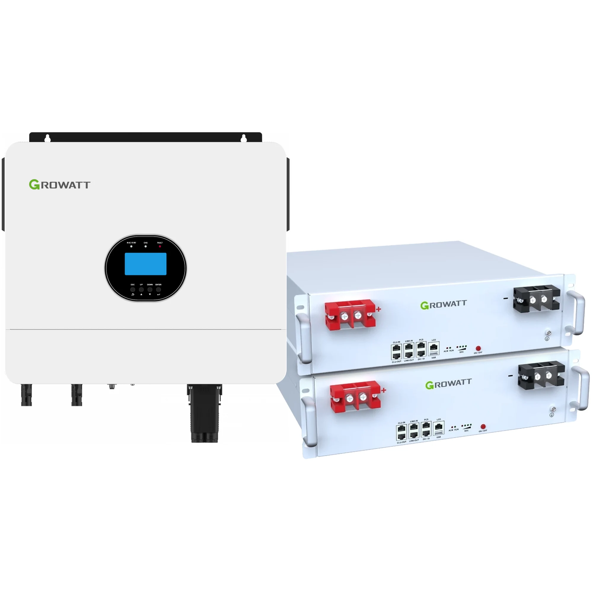 Купити Система зберігання енергії Growatt SV-1GR6K1-LGR10K1-1 6kW 10.2kWh 2BAT LiFePO4 6000 циклів (SV-1GR6K1-LGR10K1-1) - фото 1