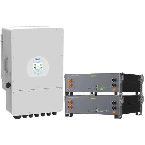 Купити Система зберігання енергії DEYE SV-1DE10K1-LEC10K1-1 10kW 10.2kWh 2BAT LiFePO4 ≥6000 циклів (SV-1DE10K1-LEC10K1-1) - фото 2