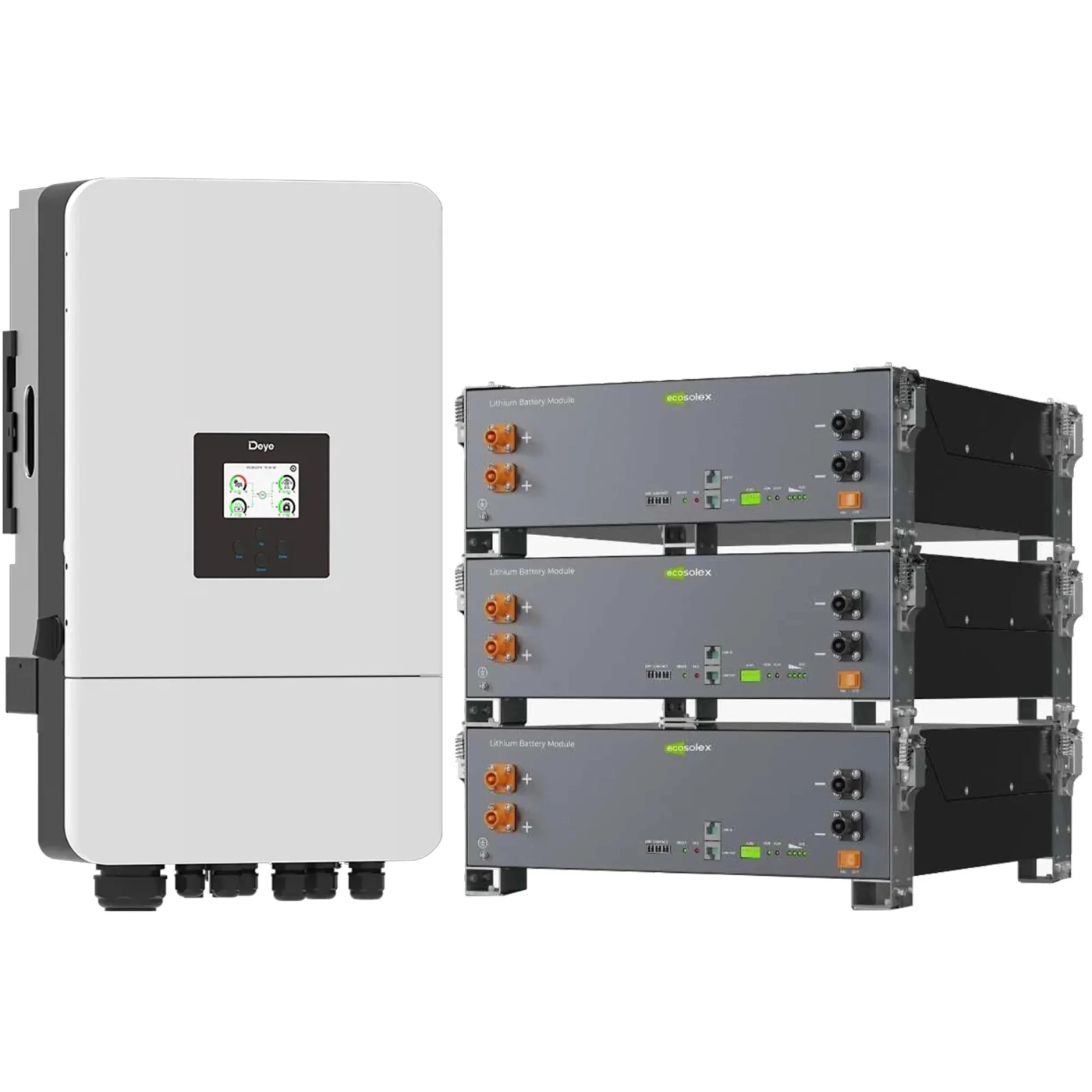 Купити Система зберігання енергії DEYE SV-3DE10K1-LEC15K1-1 10kW 15.4kWh 3BAT LiFePO4 ≥6000 циклів (SV-3DE10K1-LEC15K1-1) - фото 2