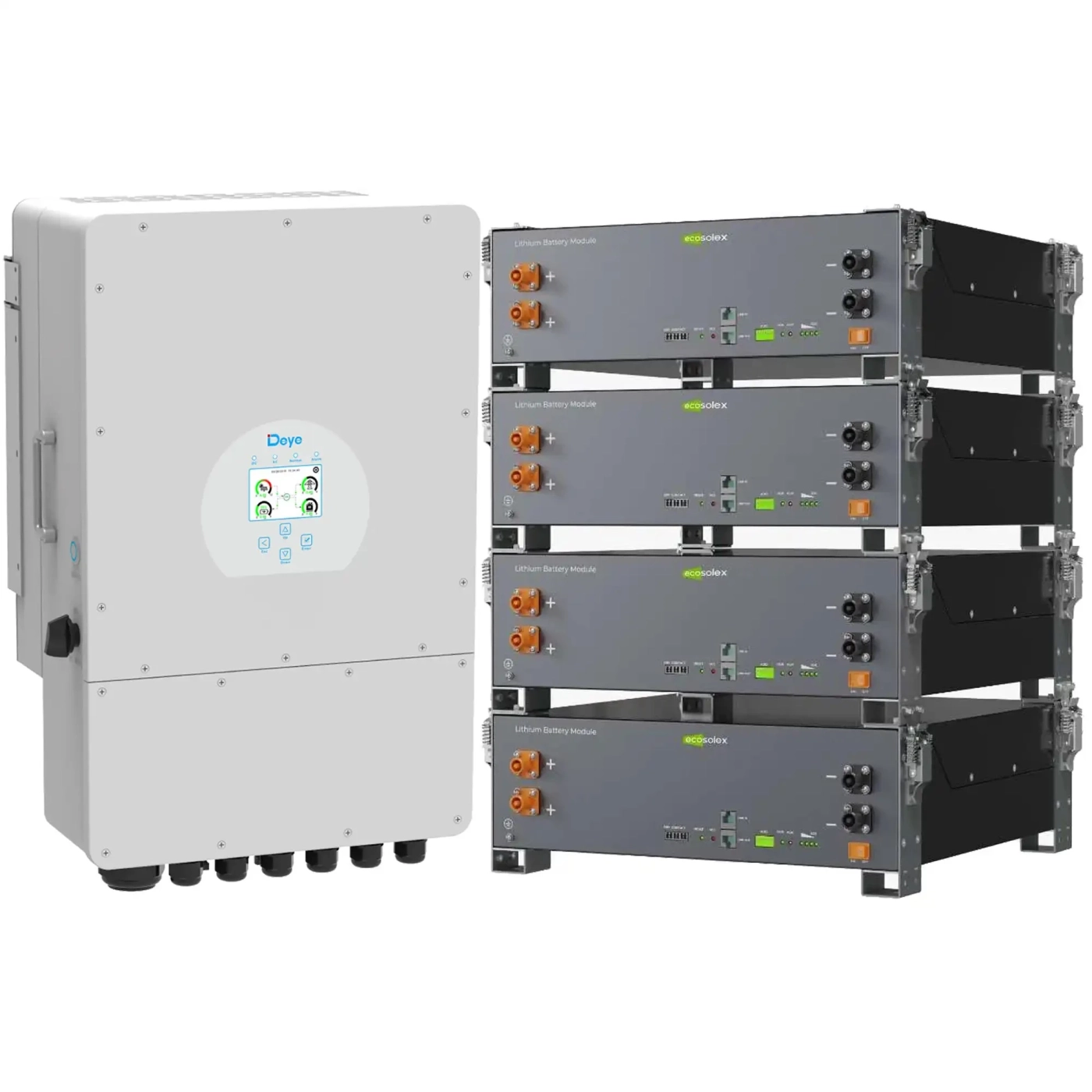 Купити Система зберігання енергії DEYE SV-1DE12K1-LEC20K1-1 12kW 20.5kWh 4BAT LiFePO4 ≥6000 циклів (SV-1DE12K1-LEC20K1-1) - фото 2