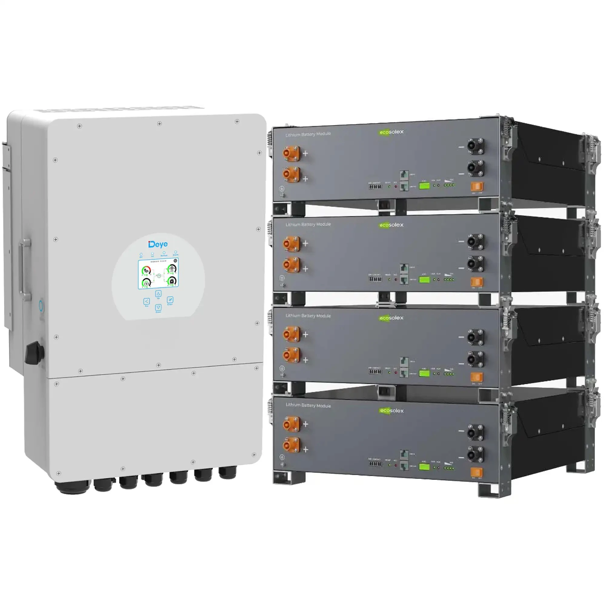 Купити Система зберігання енергії DEYE SV-1DE12K1-LEC20K1-1 12kW 20.5kWh 4BAT LiFePO4 ≥6000 циклів (SV-1DE12K1-LEC20K1-1) - фото 2