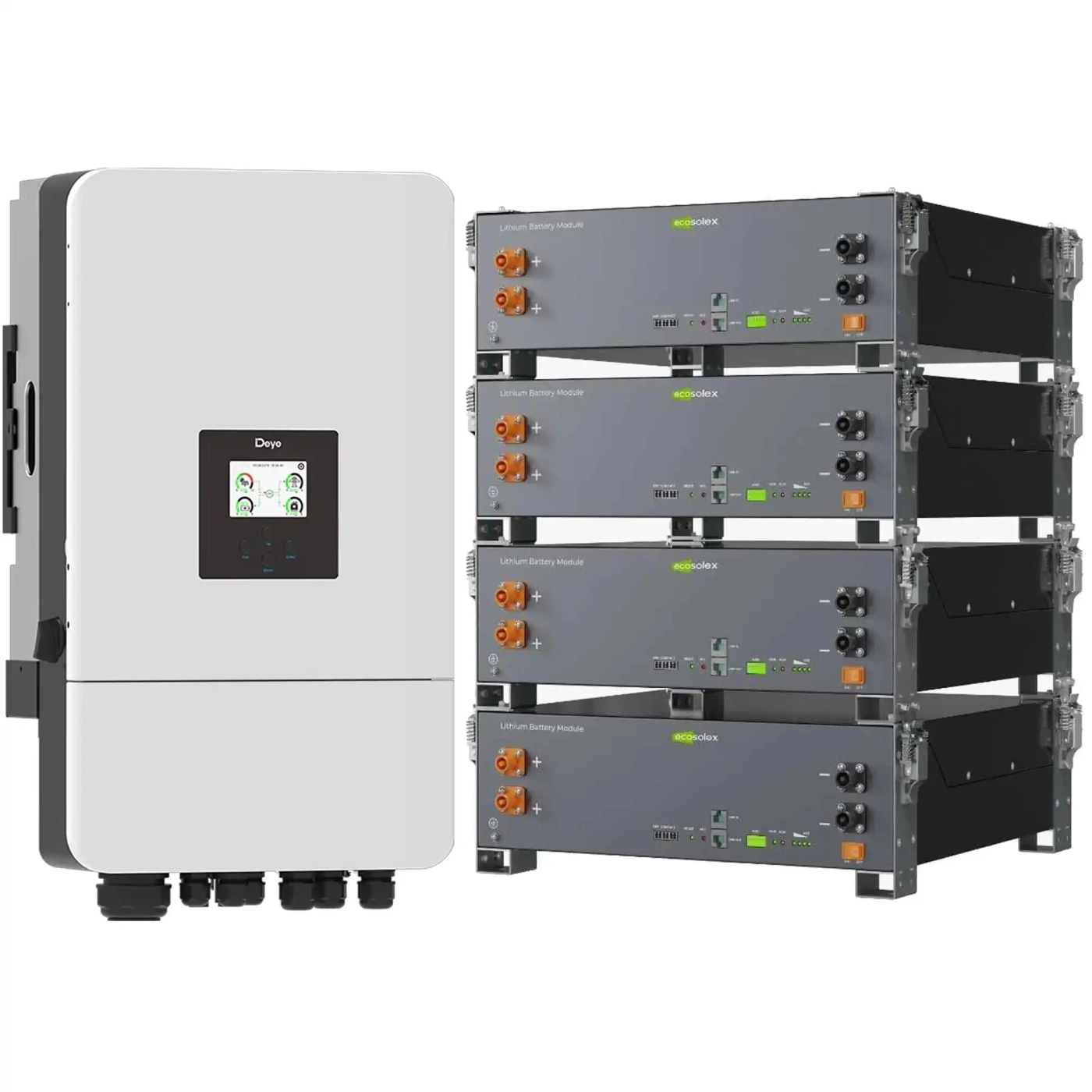 Купити Система зберігання енергії DEYE SV-3DE12K2-LEC20K1-1 12kW 20.5kWh 4BAT LiFePO4 ≥6000 циклів (SV-3DE12K2-LEC20K1-1) - фото 2