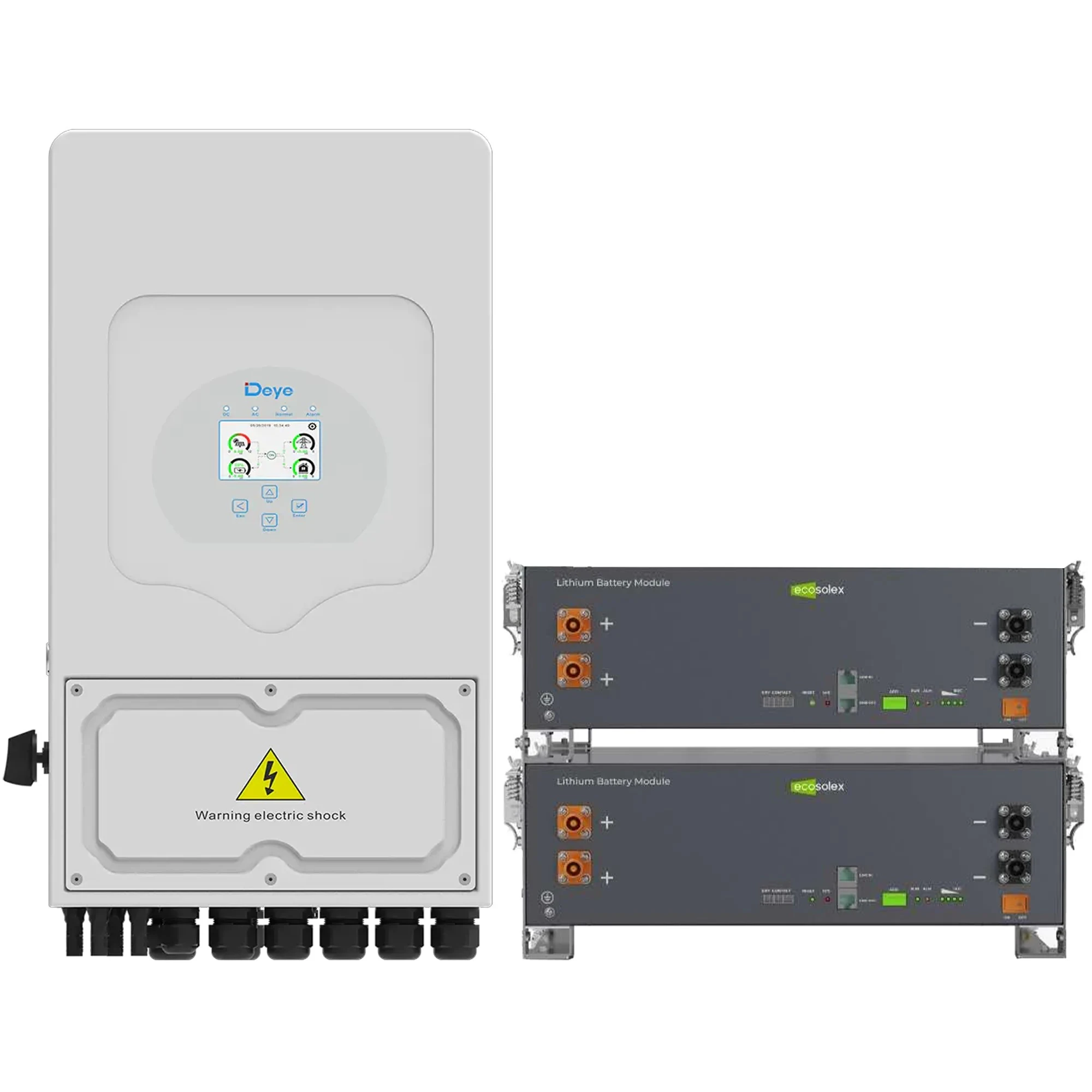 Купити Система зберігання енергії DEYE SV-1DE6K2-LEC10K1-1 6kW 10.2kWh 2BAT LiFePO4 ≥6000 циклів (SV-1DE6K2-LEC10K1-1) - фото 1