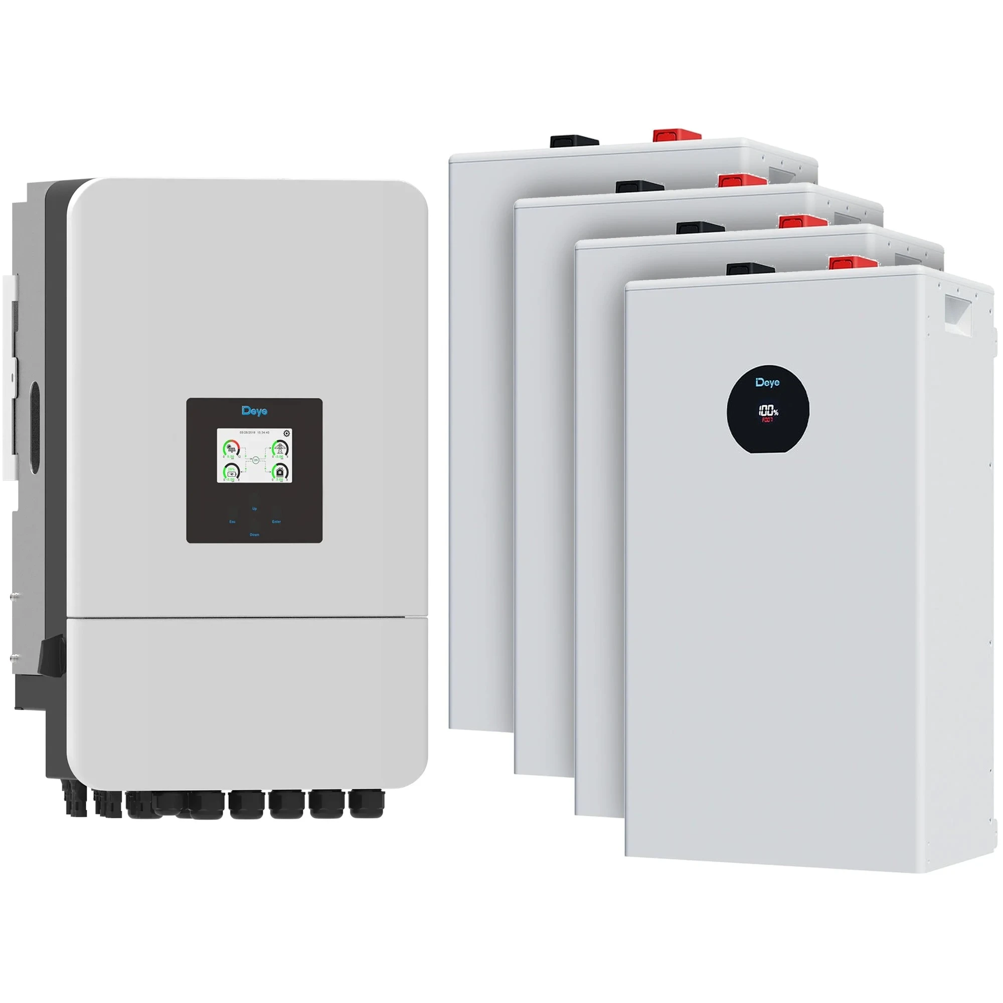 Купить Система хранения энергии DEYE SV-3DE20K1-LDE64K1-1 20kW 64.3kWh 4BAT LiFePO4 ≥6000 циклов (SV-3DE20K1-LDE64K1-1) - фото 2